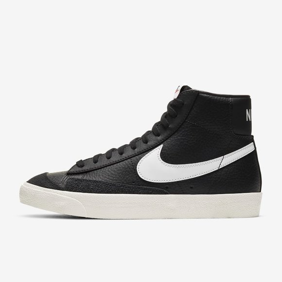 NIB Nike Blazer Mid 77 Vintage Black White Sail - Picture 1 of 12